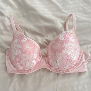 Victoria's Secret Pink Floral Lace Bra
